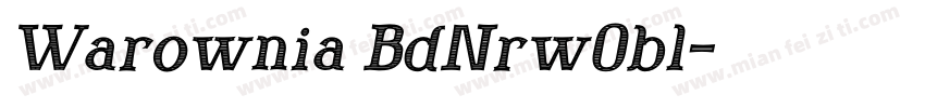 Warownia BdNrwObl字体转换
